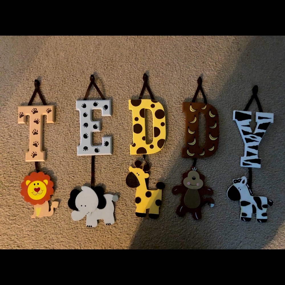 TEDDY name decal for wall nursery